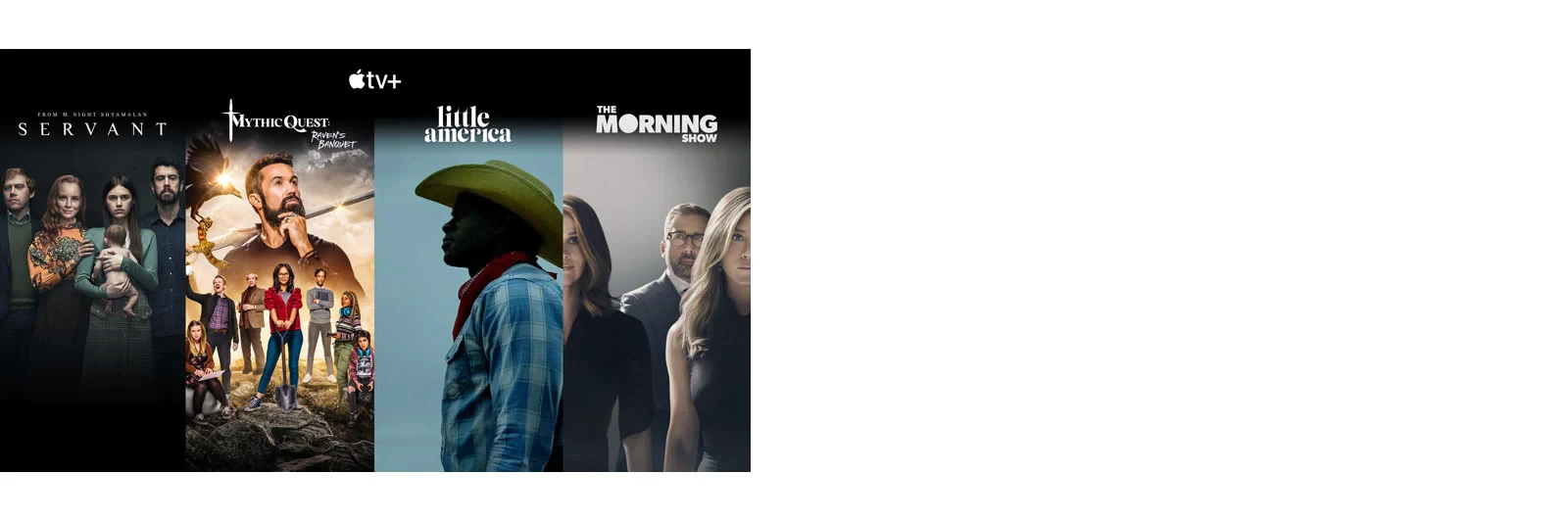Miniatures d'Apple TV + Top 4 des titres
